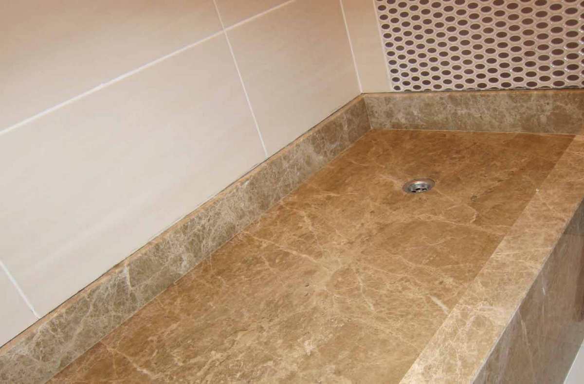 Мраморный душевой поддон из искусственного камня