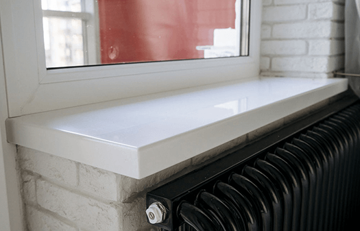 Акриловые подоконники белые